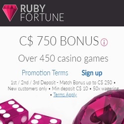 ruby fortune - 700 free bonus